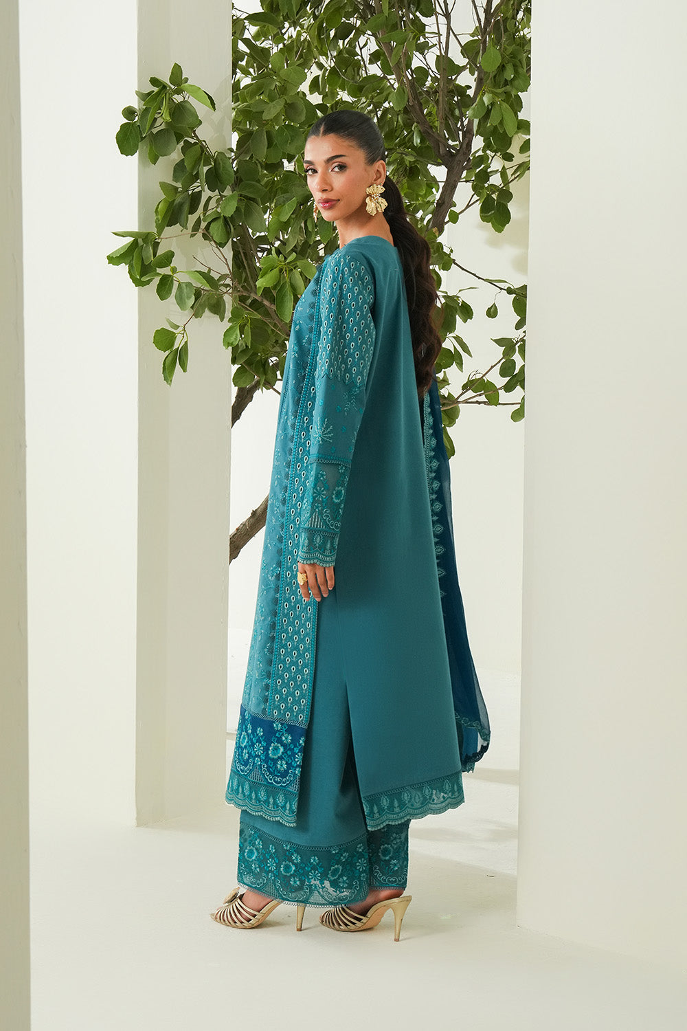 Maryum N Maria | Soiree Lawn | Freesia - Official Maryam N Maria stockist in UK - Sakeena London