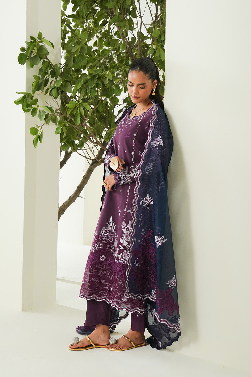 Maryum N Maria | Soiree Lawn | Sweet Pea - Official Maryum N Maria stockist in UK - Sakeena London
