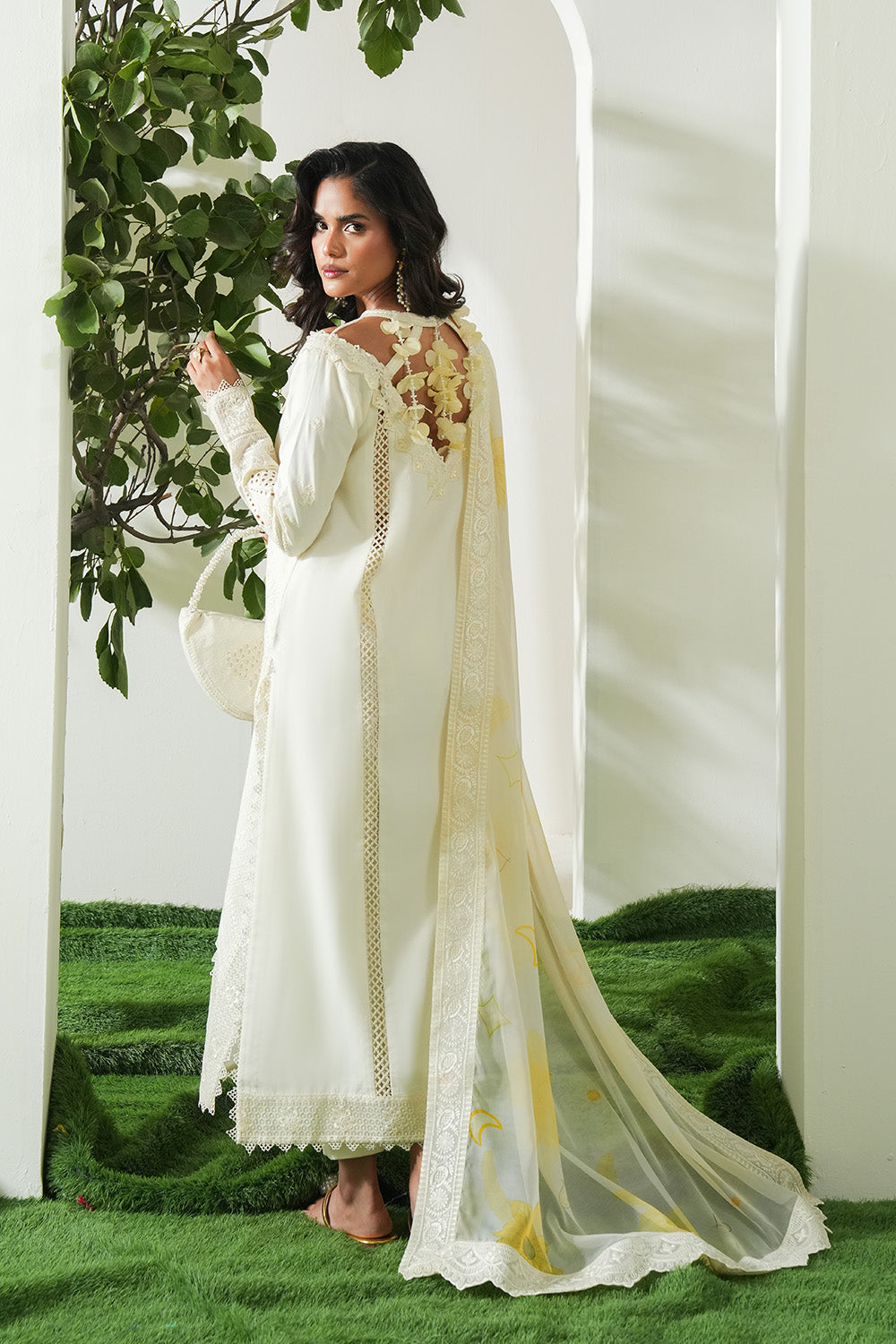 Maryum N Maria | Soiree Lawn | Lime - Official Maryum N Maria stockist in UK - Sakeena London