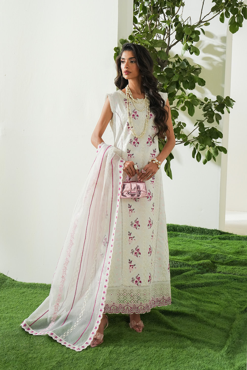 Maryum N Maria | Soiree Lawn | Frosted Meadow - Official Maryam N Maria stockist in UK - Sakeena London