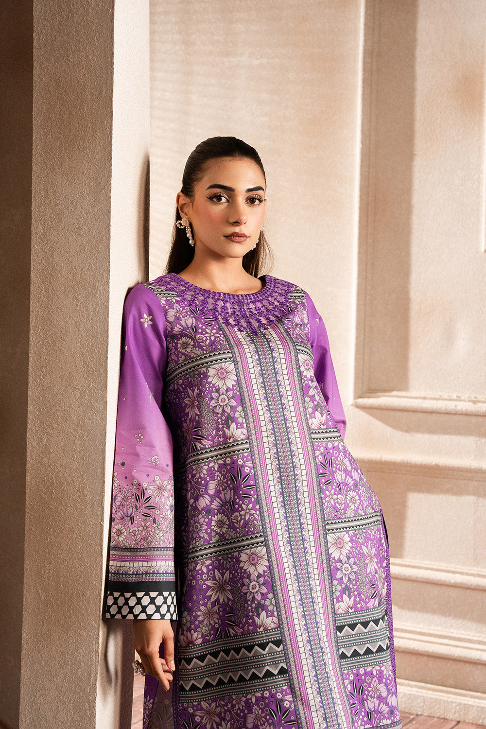 Maryum N Maria | Mah Casual Pret | EVERLY - MS50432 - Official Maryum N Maria stockist in UK - Sakeena London