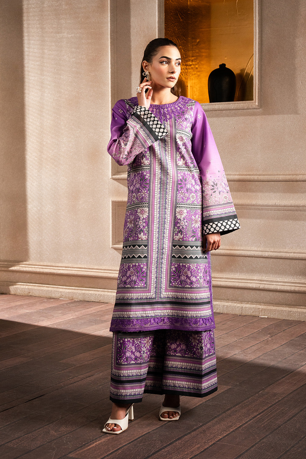 Maryum N Maria | Mah Casual Pret | EVERLY - MS50432 - Official Maryum N Maria stockist in UK - Sakeena London
