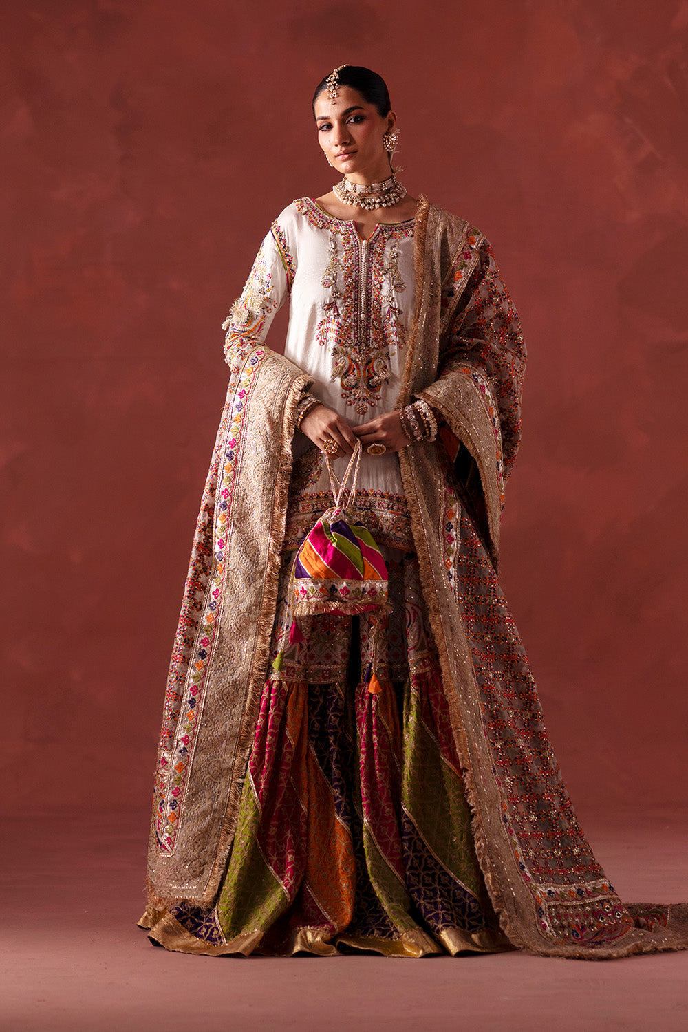 Maryum N Maria | Luxury Silk | MEHNDI NIGHT - MSS5895 - Official Maryum N Maria stockist in UK - Sakeena London