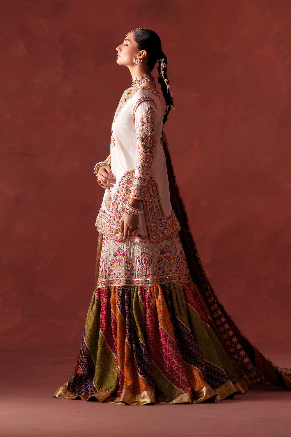 Maryum N Maria | Luxury Silk | MEHNDI NIGHT - MSS5895 - Official Maryum N Maria stockist in UK - Sakeena London