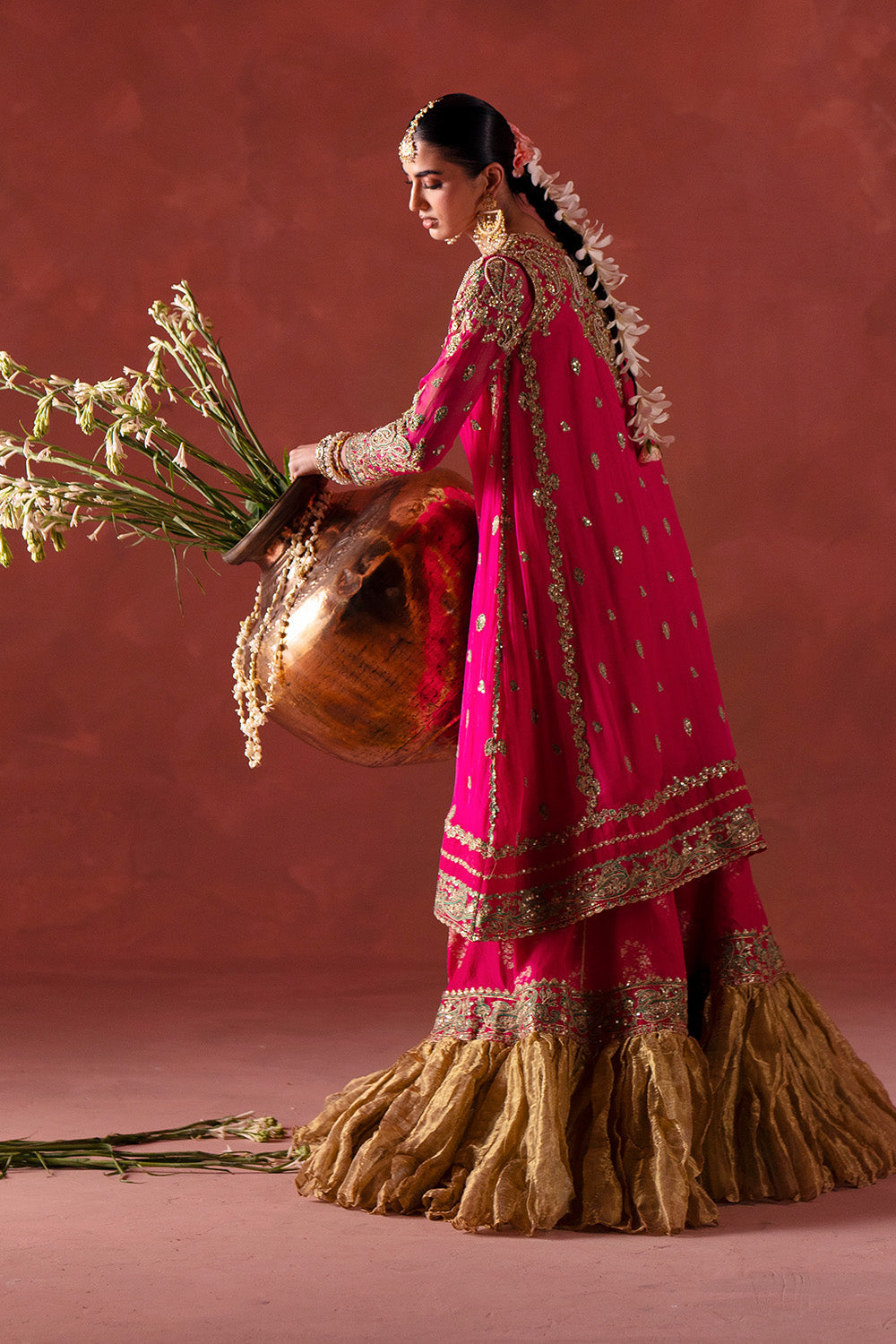 Maryum N Maria | Luxury Silk | DHOOLAK - MSS5898 - Official Maryum N Maria stockist in UK - Sakeena London