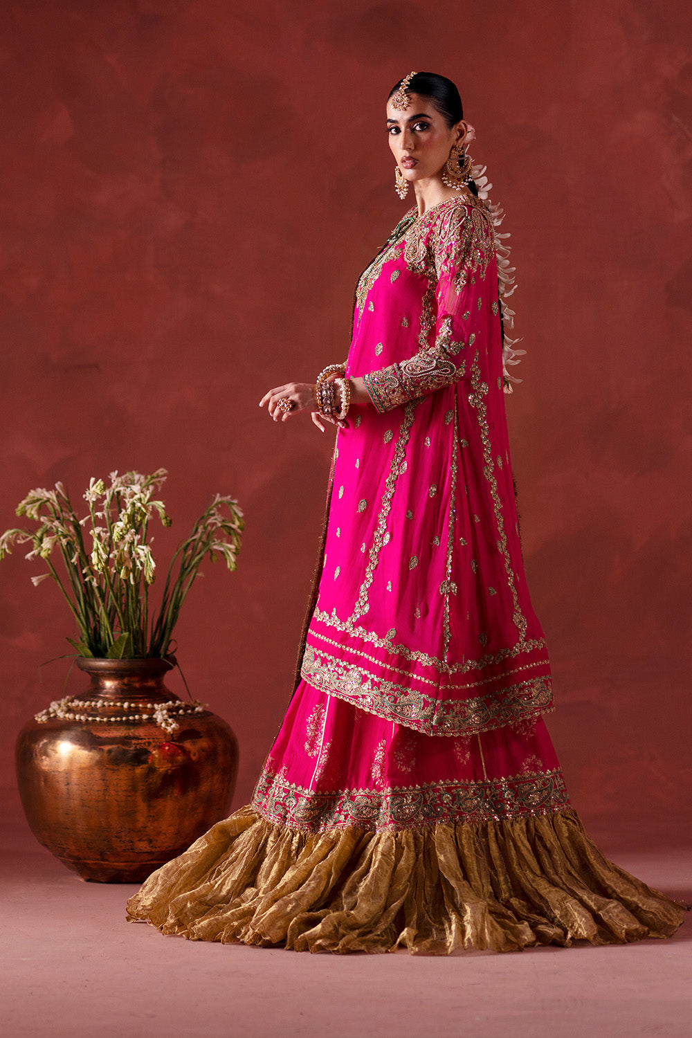 Maryum N Maria | Luxury Silk | DHOOLAK - MSS5898 - Official Maryum N Maria stockist in UK - Sakeena London