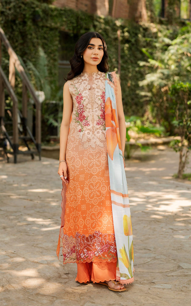 Asifa and Nabeel | Meraki SUmmer 26 | Peach Sorbet MSSL-02 by Asifa and Nabeel – Pakistani designer wear