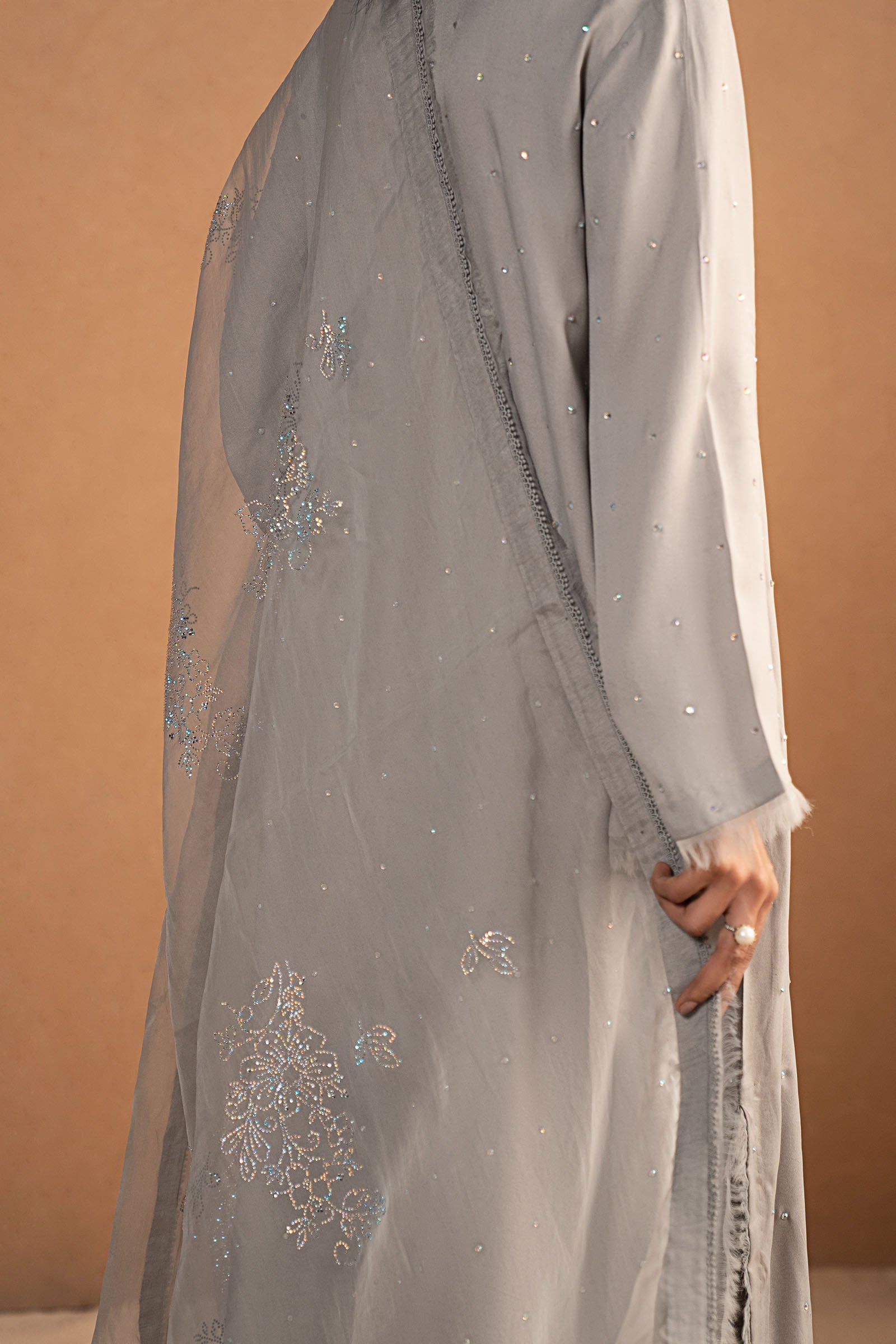 Maria B | Pre Fall 25 | MBS-W25-13-Light Grey - Official Maria B stockist in UK - Sakeena London
