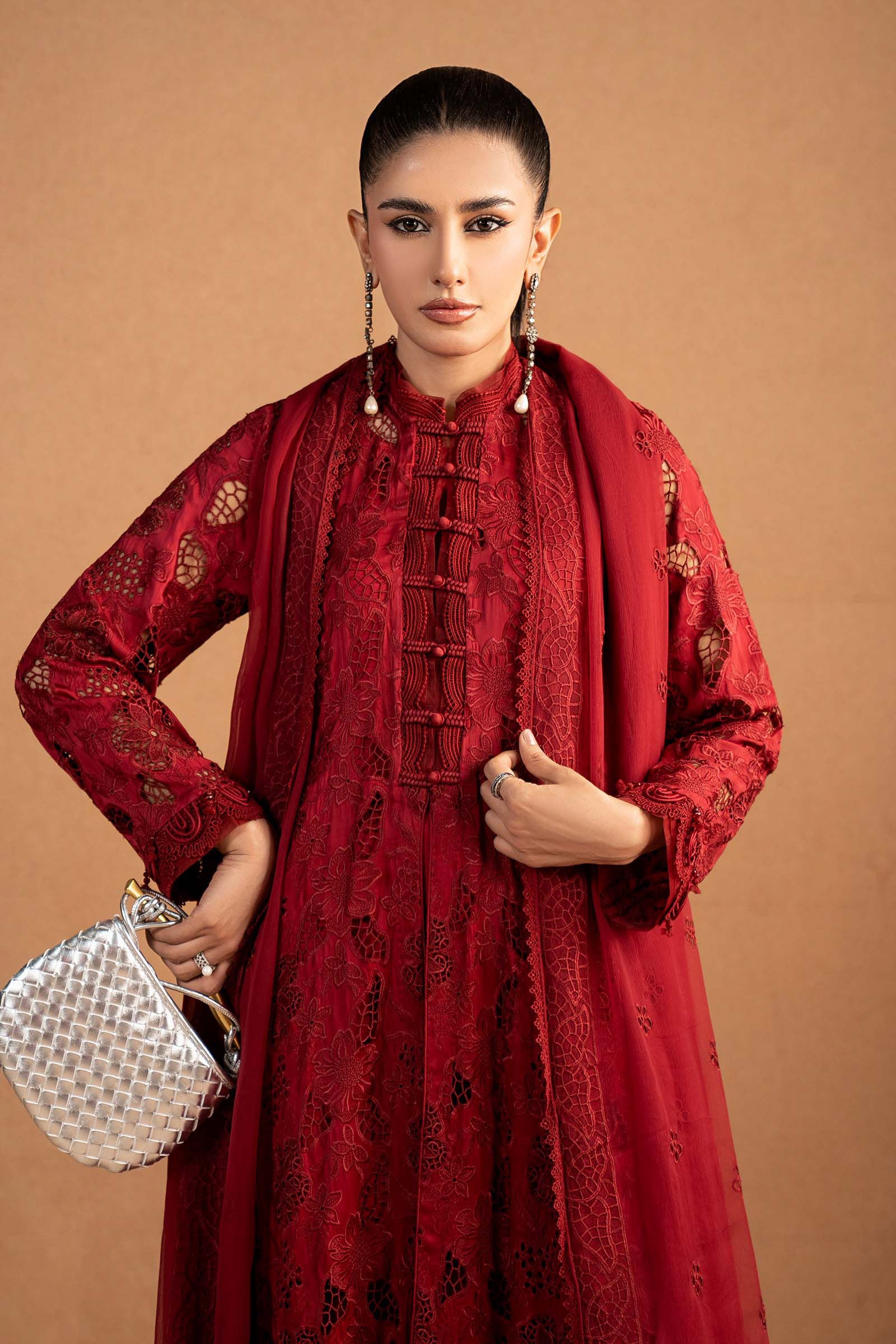 Maria B | Pre Fall 25 | MBS-W25-18-Red - Official Maria B stockist in UK - Sakeena London