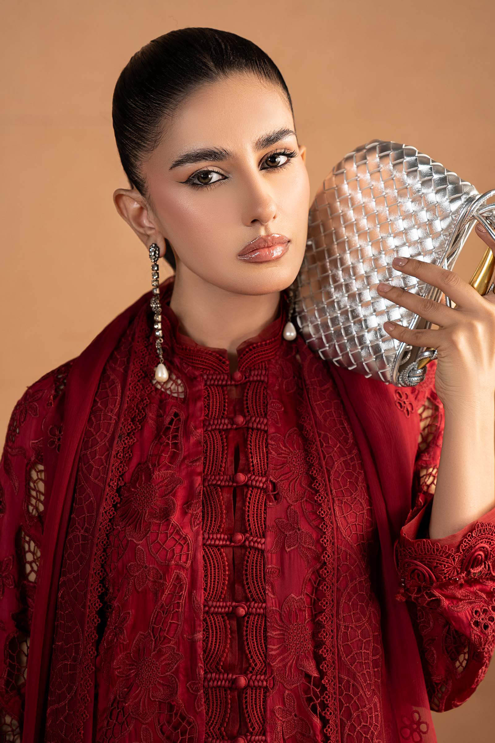 Maria B | Pre Fall 25 | MBS-W25-18-Red - Official Maria B stockist in UK - Sakeena London