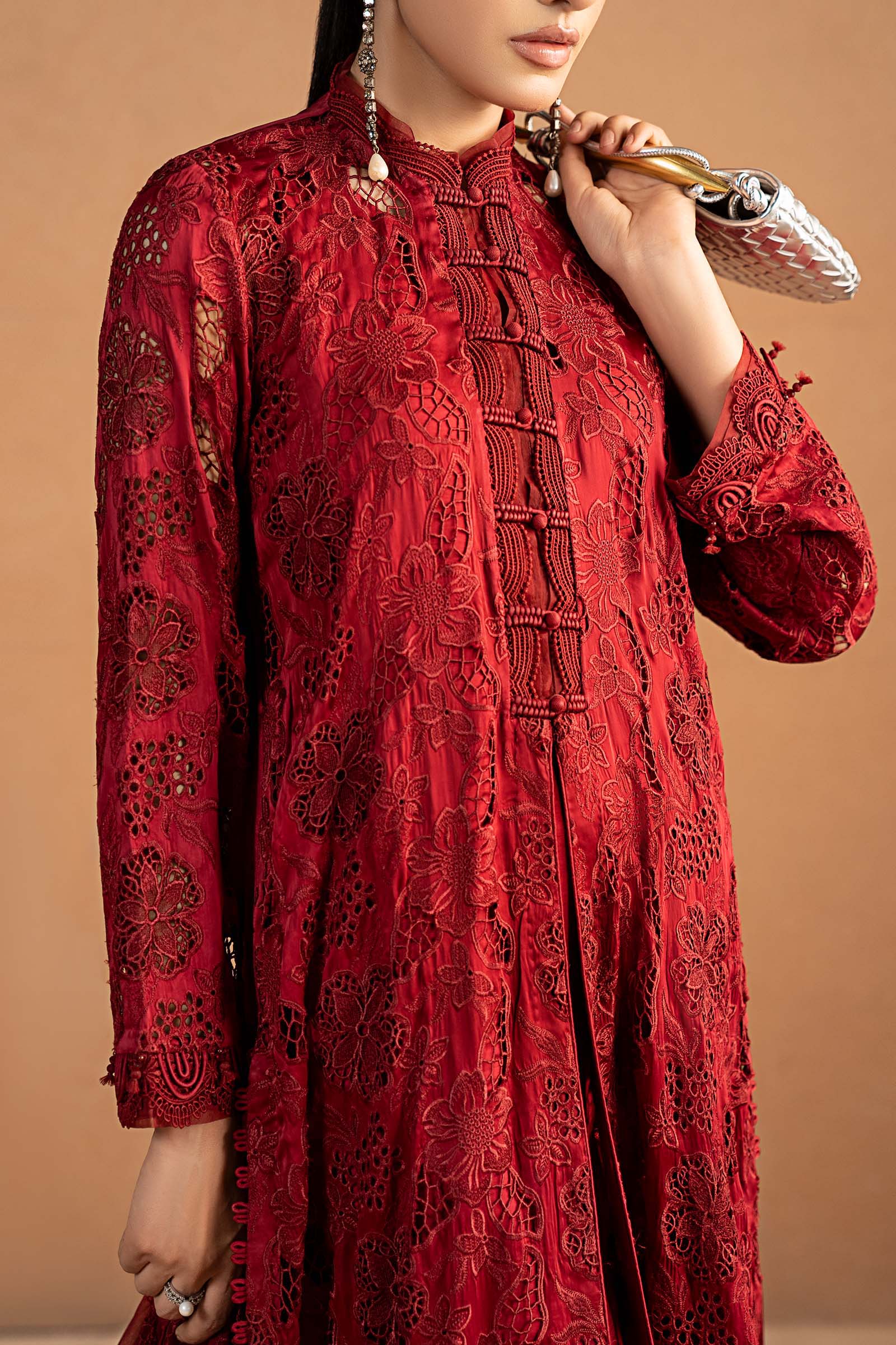 Maria B | Pre Fall 25 | MBS-W25-18-Red - Official Maria B stockist in UK - Sakeena London