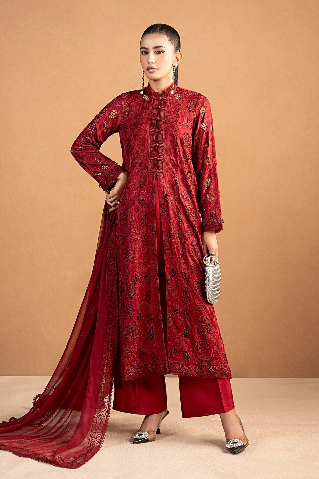 Maria B | Pre Fall 25 | MBS-W25-18-Red - Official Maria B stockist in UK - Sakeena London