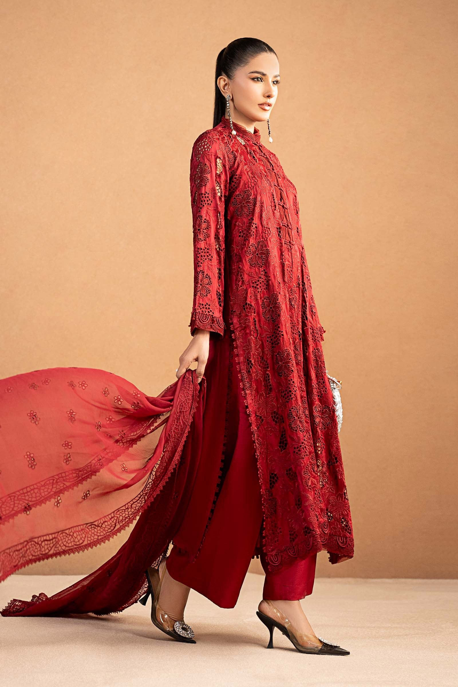 Maria B | Pre Fall 25 | MBS-W25-18-Red - Official Maria B stockist in UK - Sakeena London