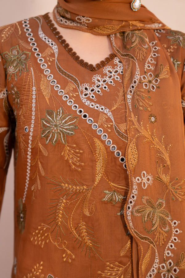 Marjjan | Amani Luxe | MSV 06-B (RUST) - Official Marjjan stockist in UK - Sakeena London