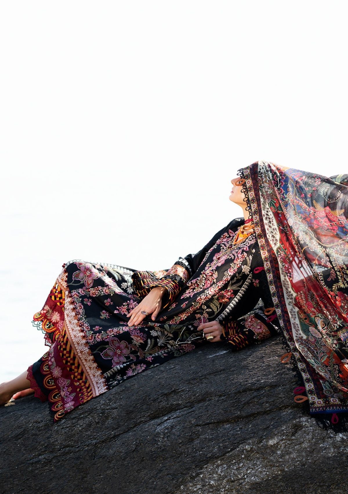 Lawn Collection - Alif - Signature - Luxury - ASL#03 - NOIR