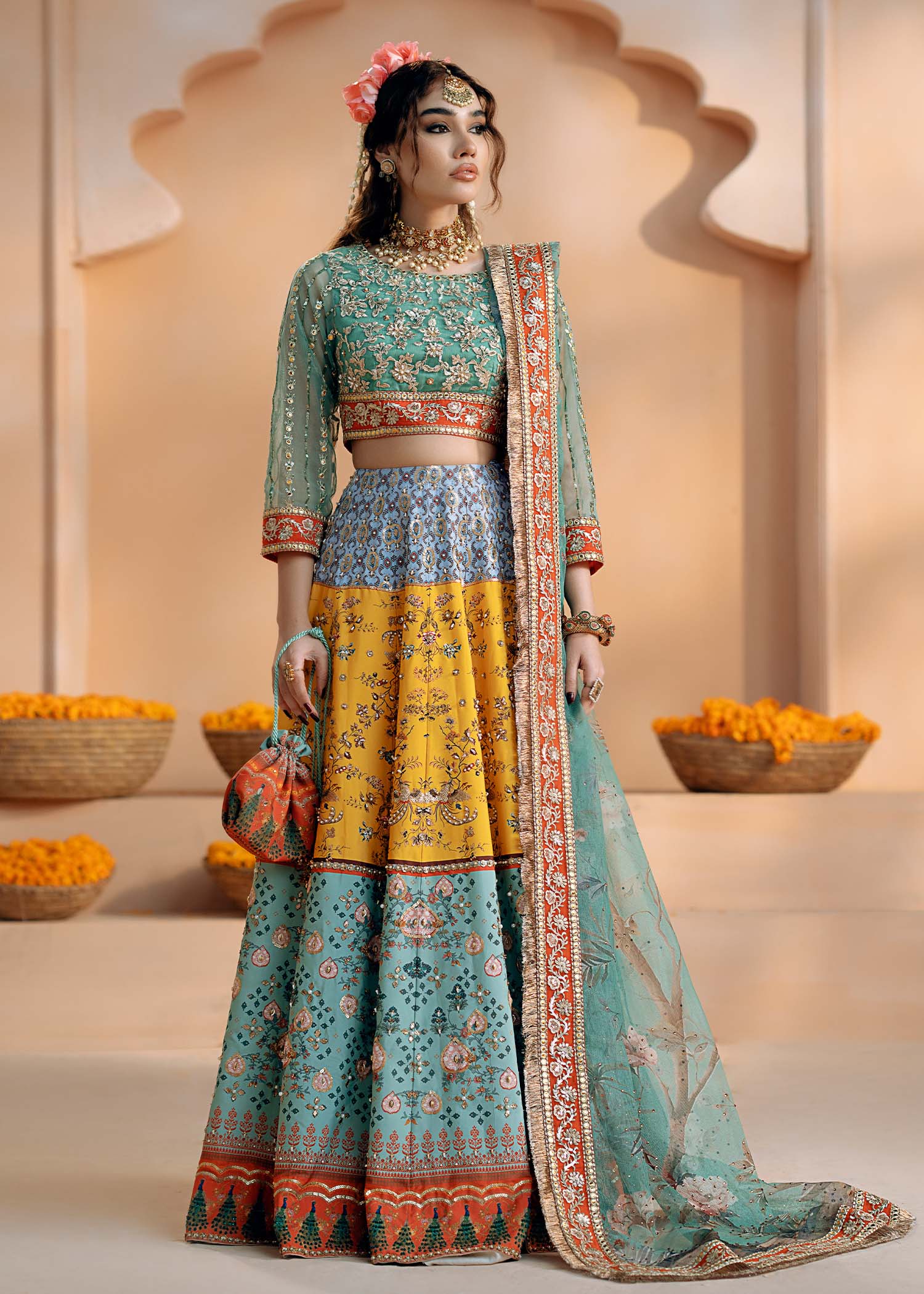 Fozia Khalid | Chamakh Dhamakh Wedding Festivity | Shagun - Official Fozia Khalid stockist in UK - Sakeena London