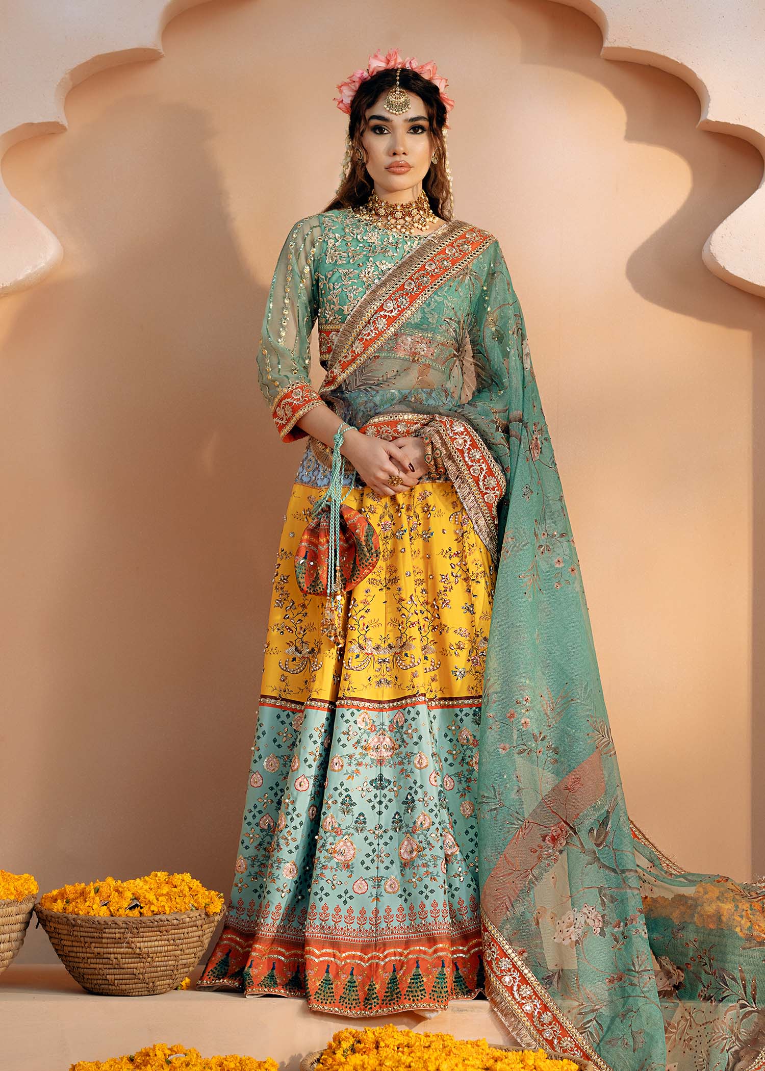 Fozia Khalid | Chamakh Dhamakh Wedding Festivity | Shagun - Official Fozia Khalid stockist in UK - Sakeena London