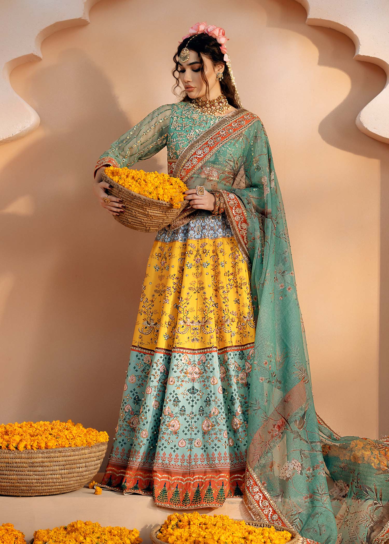 Fozia Khalid | Chamakh Dhamakh Wedding Festivity | Shagun - Official Fozia Khalid stockist in UK - Sakeena London