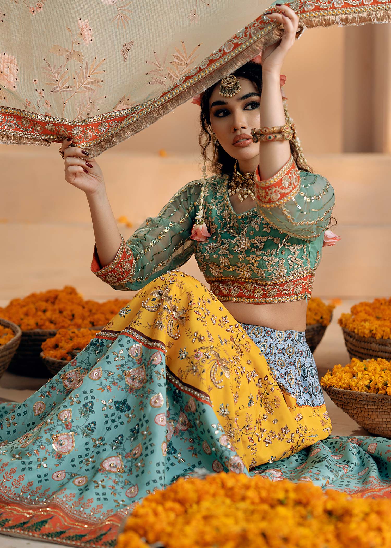 Fozia Khalid | Chamakh Dhamakh Wedding Festivity | Shagun - Official Fozia Khalid stockist in UK - Sakeena London