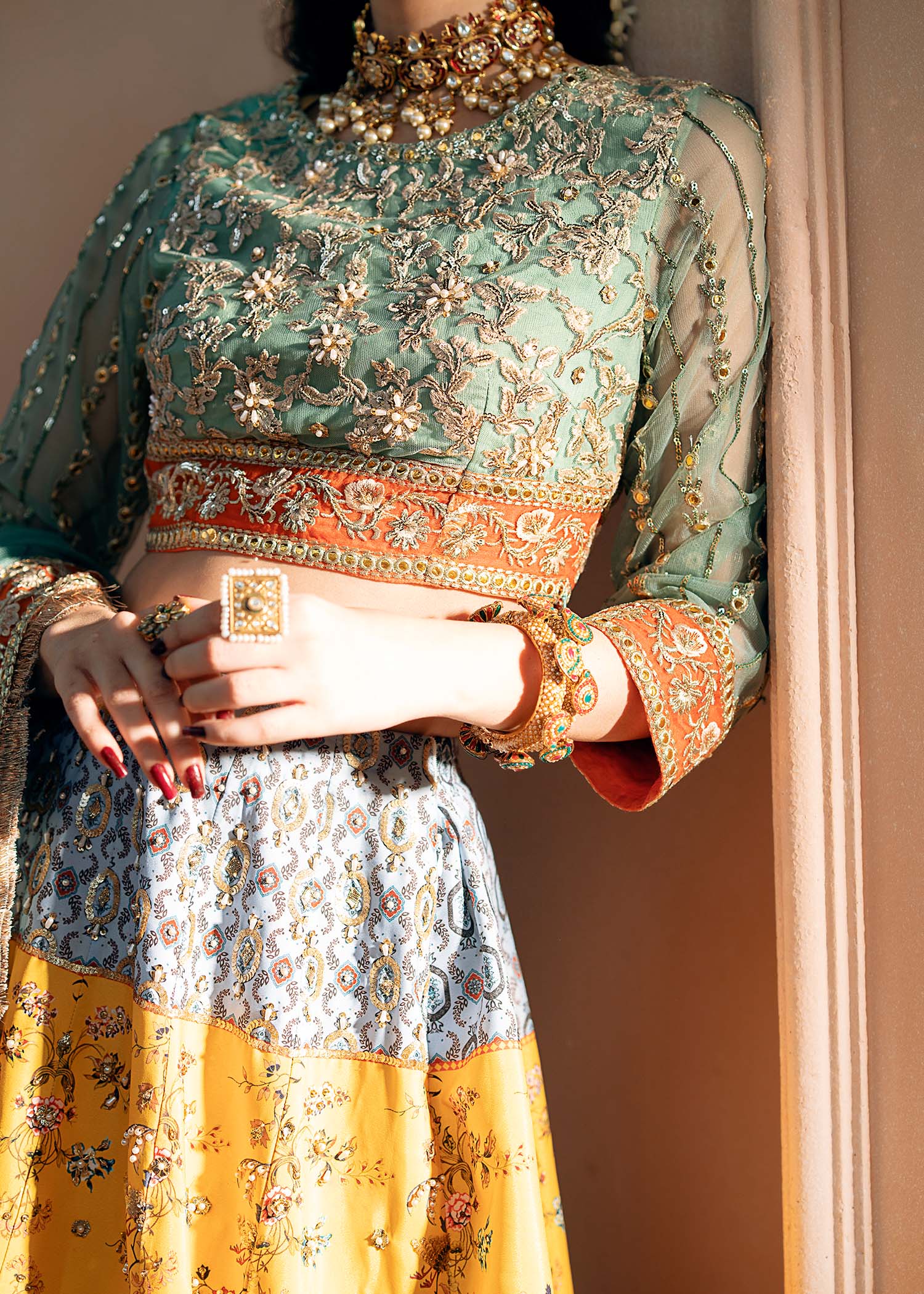 Fozia Khalid | Chamakh Dhamakh Wedding Festivity | Shagun - Official Fozia Khalid stockist in UK - Sakeena London