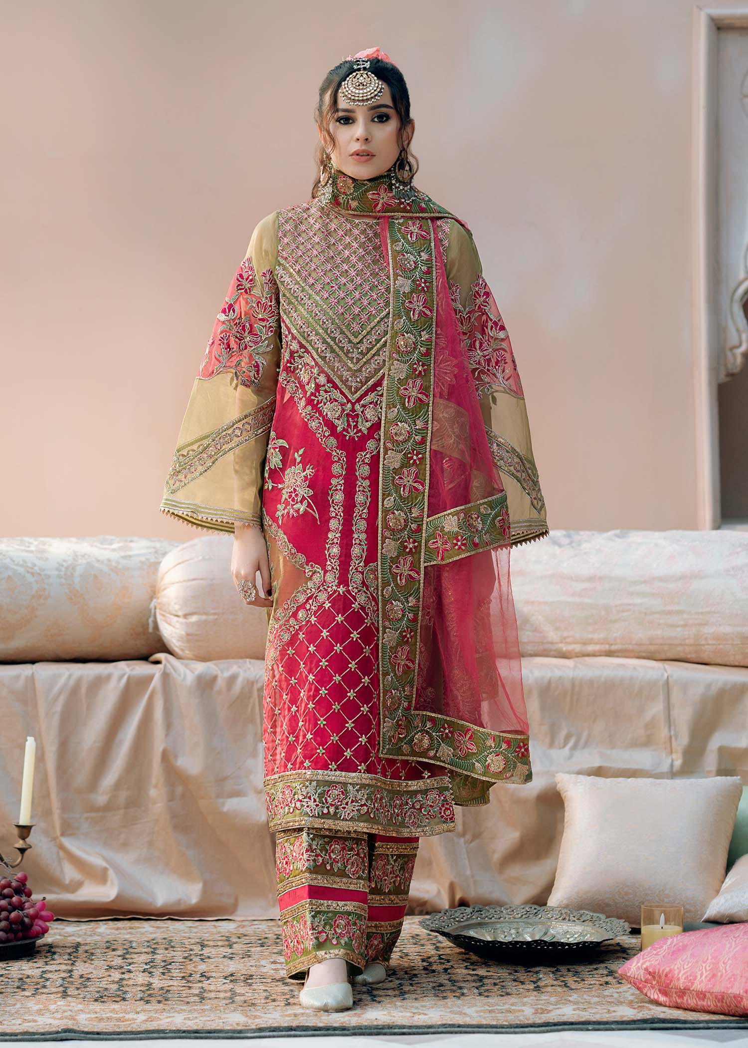 Fozia Khalid | Chamakh Dhamakh Wedding Festivity | Doli - Official Fozia Khalid stockist in UK - Sakeena London