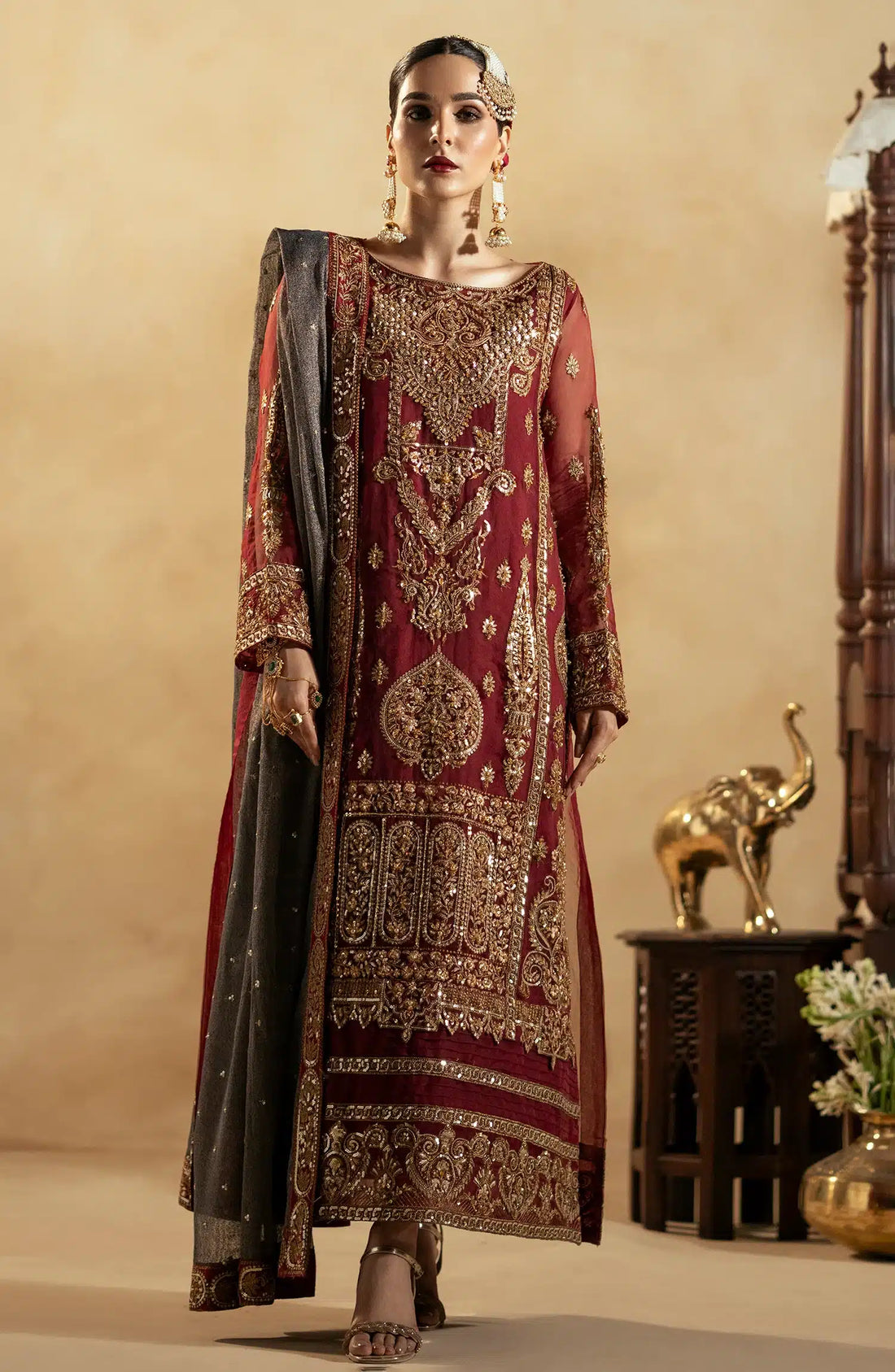 Maryum N Maria | Zamani Beghum Formals 23 | Ruby-(MW23-517) - Official Maryum N Maria stockist in UK - Sakeena London