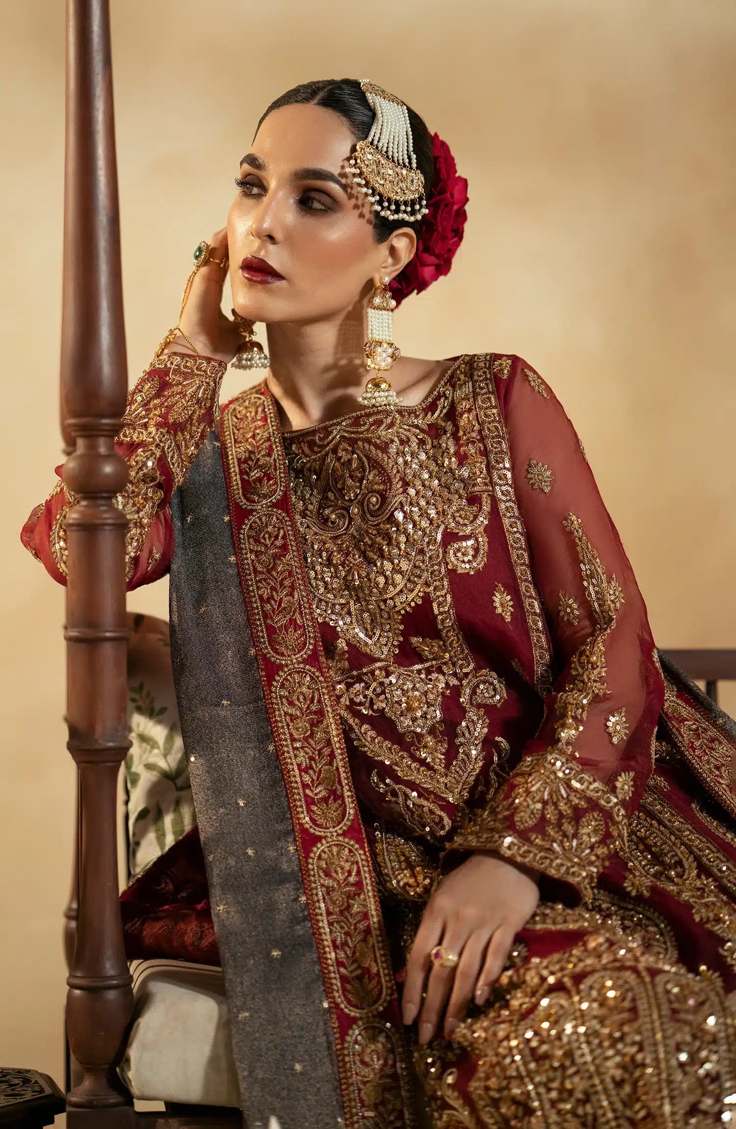 Maryum N Maria | Zamani Beghum Formals 23 | Ruby-(MW23-517) - Official Maryum N Maria stockist in UK - Sakeena London