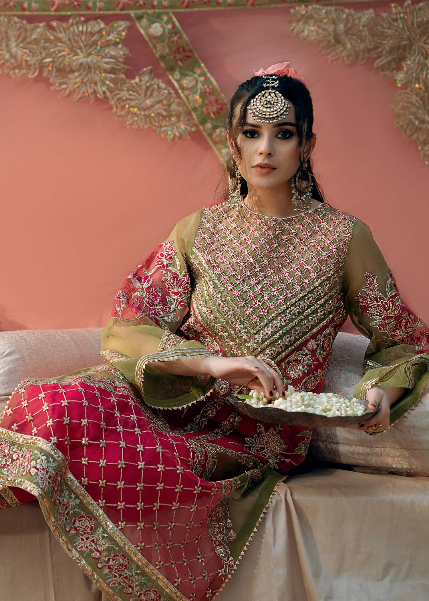 Fozia Khalid | Chamakh Dhamakh Wedding Festivity | Doli - Official Fozia Khalid stockist in UK - Sakeena London