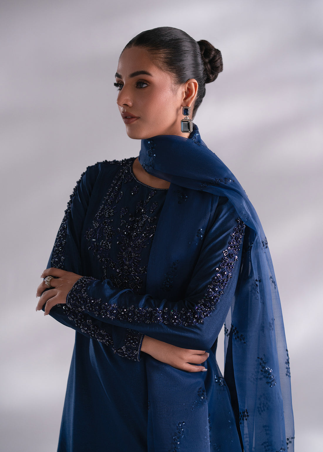 Mehak Yaqoob | Enchante The Luxe Edit | Sapphire - Official Mehak Yaqoob stockist in UK - Sakeena London