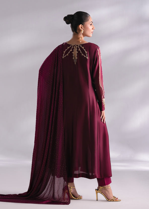 Mehak Yaqoob | Enchante The Luxe Edit | Garnet - Official Mehak Yaqoob stockist in UK - Sakeena London