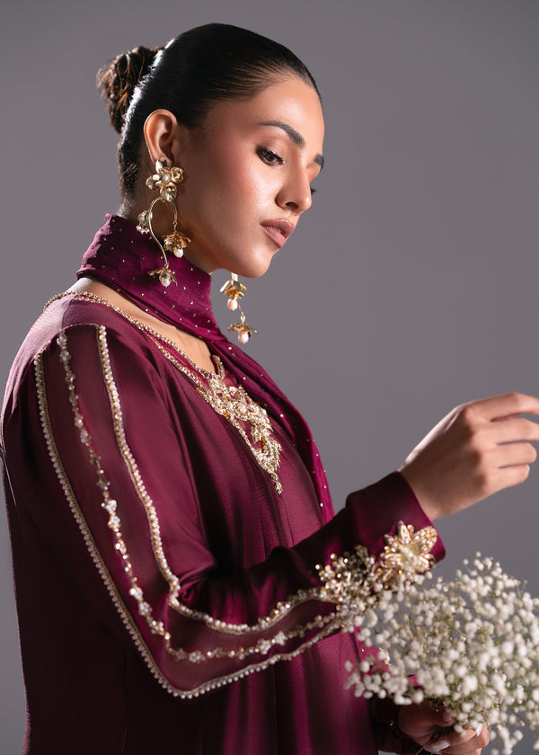 Mehak Yaqoob | Enchante The Luxe Edit | Garnet - Official Mehak Yaqoob stockist in UK - Sakeena London