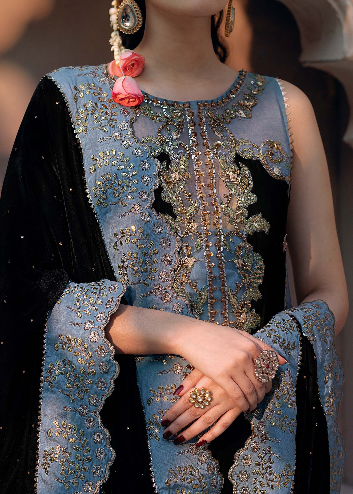Fozia Khalid | Chamakh Dhamakh Wedding Festivity | Heer - Official Fozia Khalid stockist in UK - Sakeena London