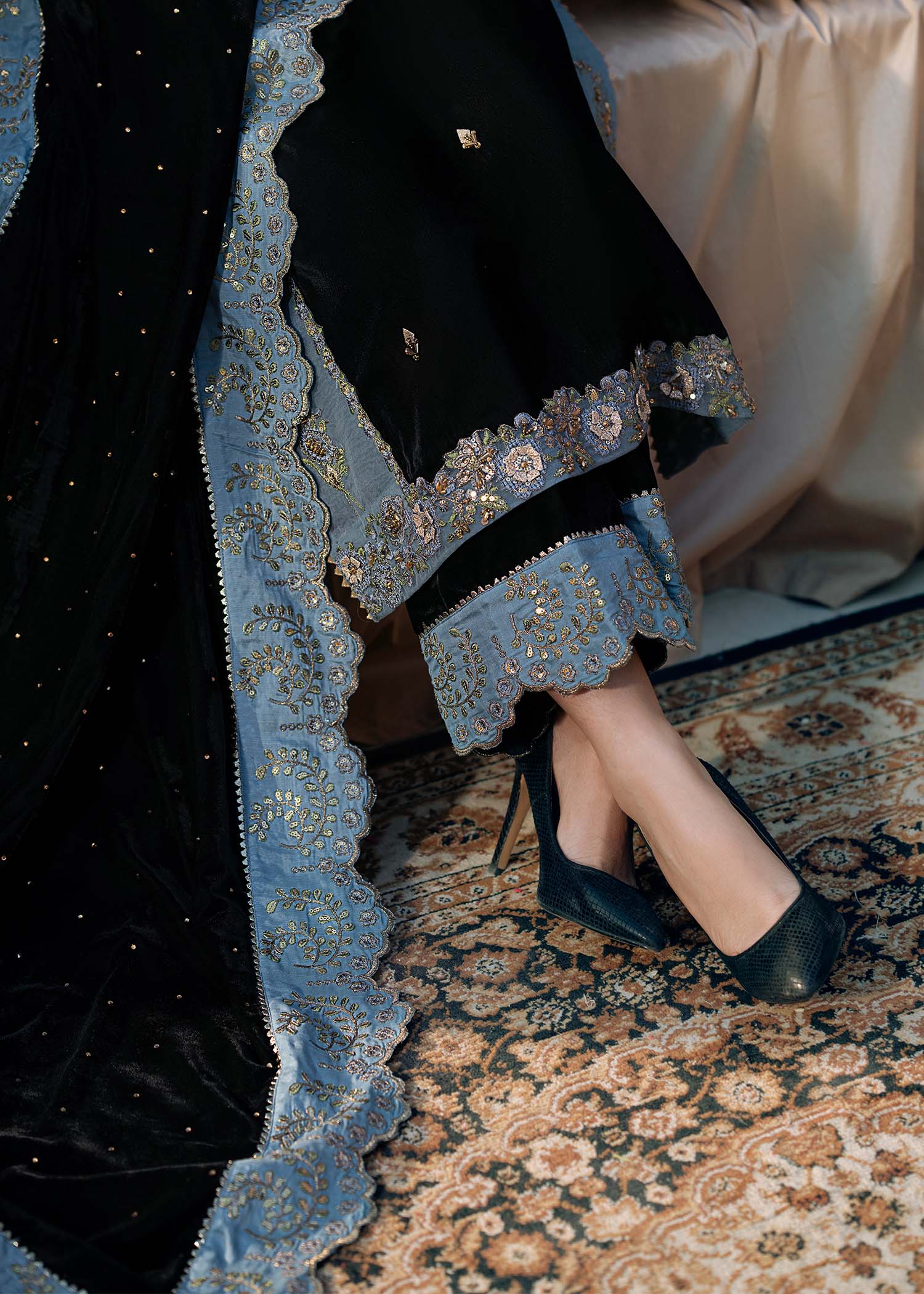Fozia Khalid | Chamakh Dhamakh Wedding Festivity | Heer - Official Fozia Khalid stockist in UK - Sakeena London