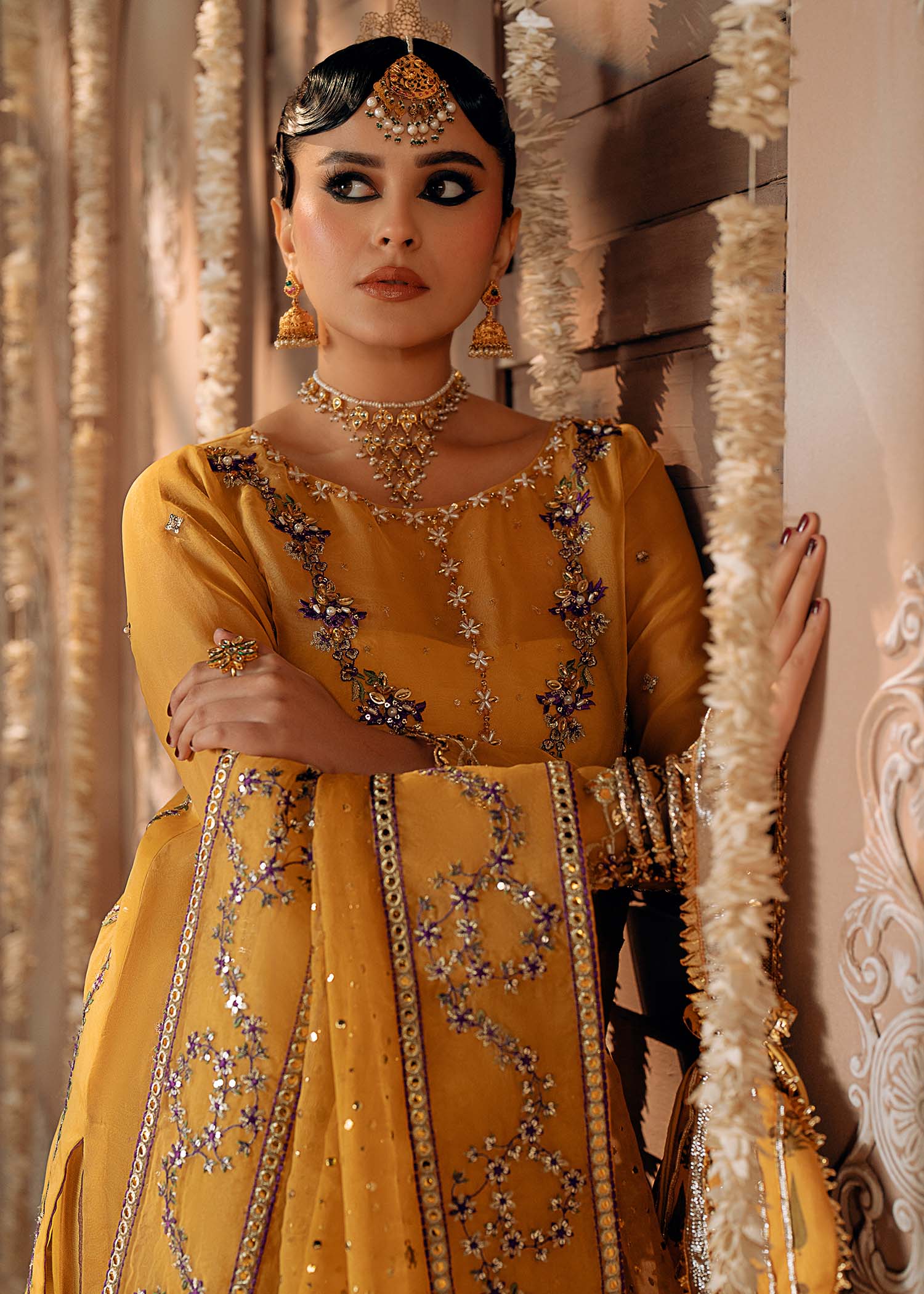 Fozia Khalid | Chamakh Dhamakh Wedding Festivity | Mayun - Official Fozia Khalid stockist in UK - Sakeena London