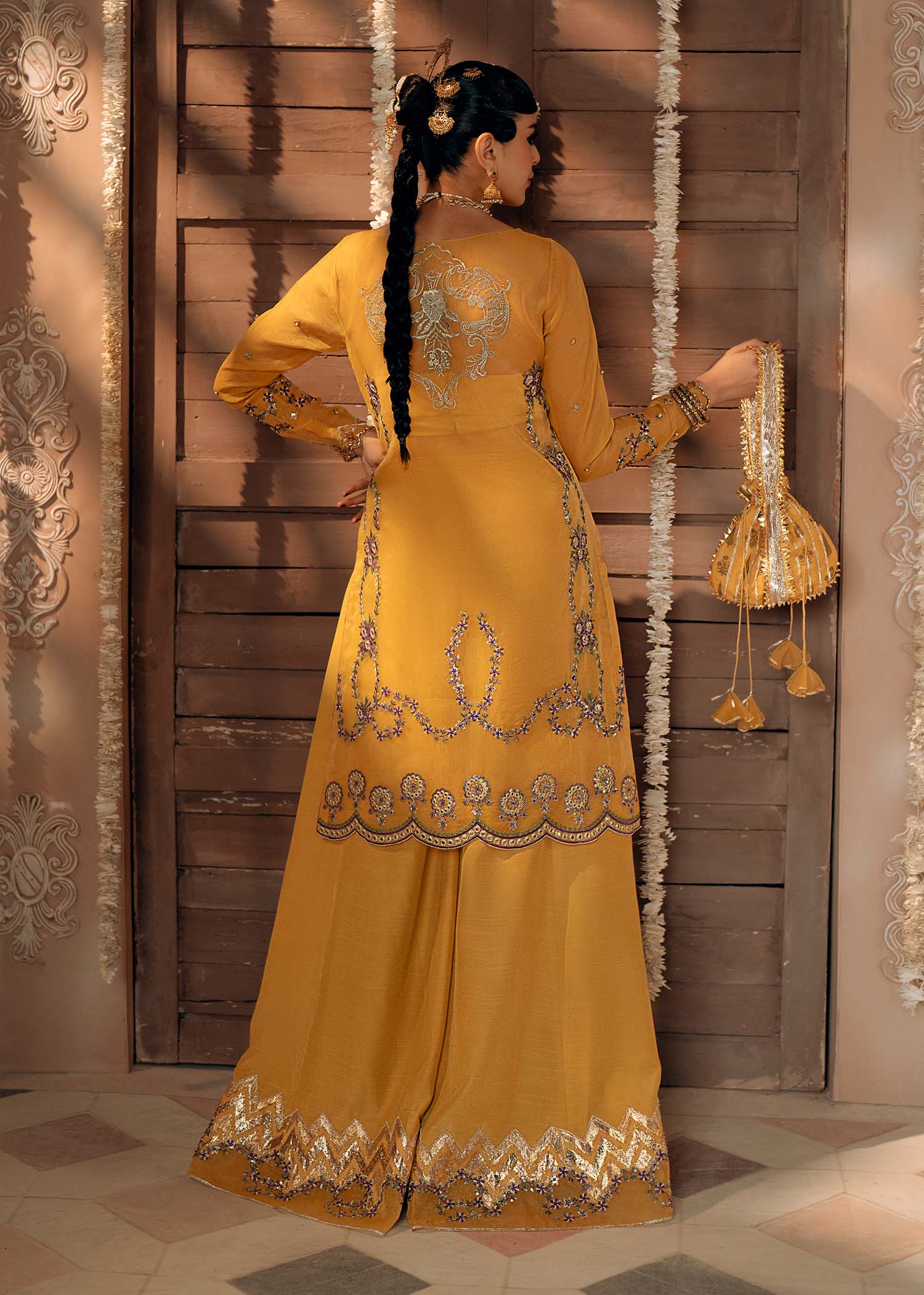 Fozia Khalid | Chamakh Dhamakh Wedding Festivity | Mayun - Official Fozia Khalid stockist in UK - Sakeena London