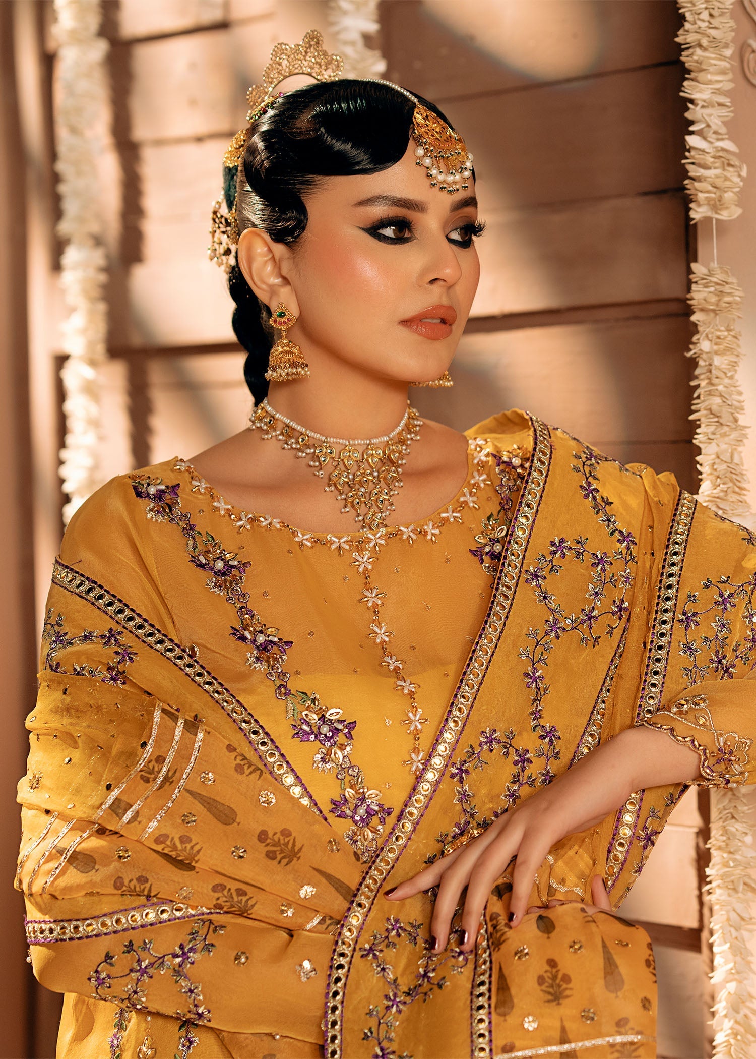 Fozia Khalid | Chamakh Dhamakh Wedding Festivity | Mayun - Official Fozia Khalid stockist in UK - Sakeena London