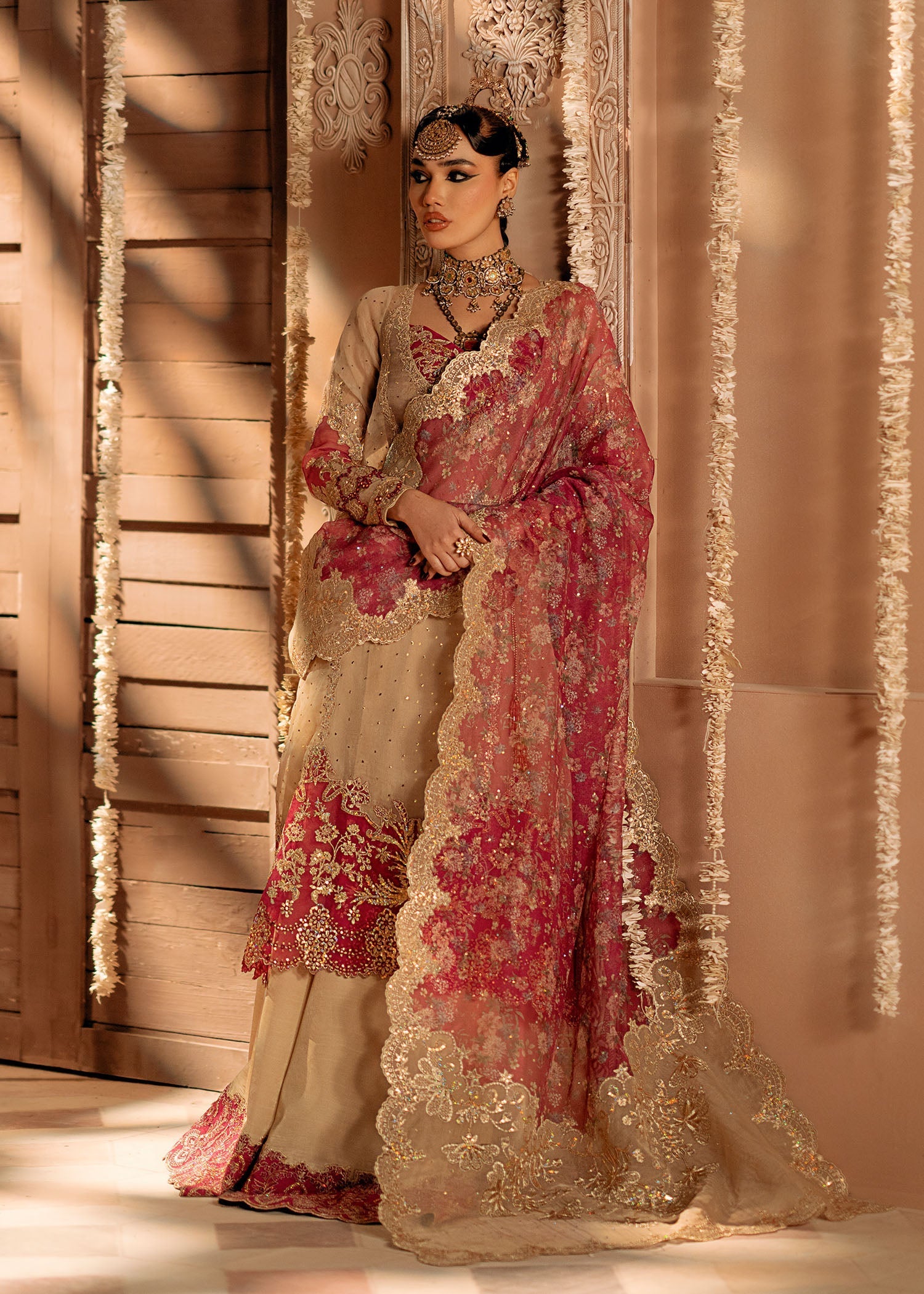 Fozia Khalid | Chamakh Dhamakh Wedding Festivity | Roka - Official Fozia Khalid stockist in UK - Sakeena London