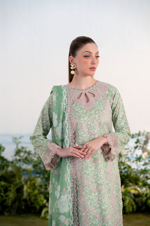 Aabyaan | Shezlin Chikankari Ramadan Edit 25 | EBRU (AR-16) - Official Aabyaan stockist in UK - Sakeena London