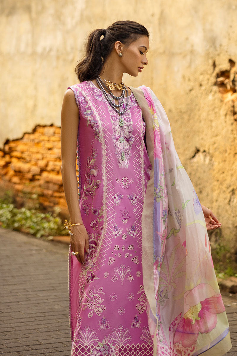 Mushq | Manaram Luxury Lawn 25 | Timeless Wave - Official Mushq stockist in UK - Sakeena London