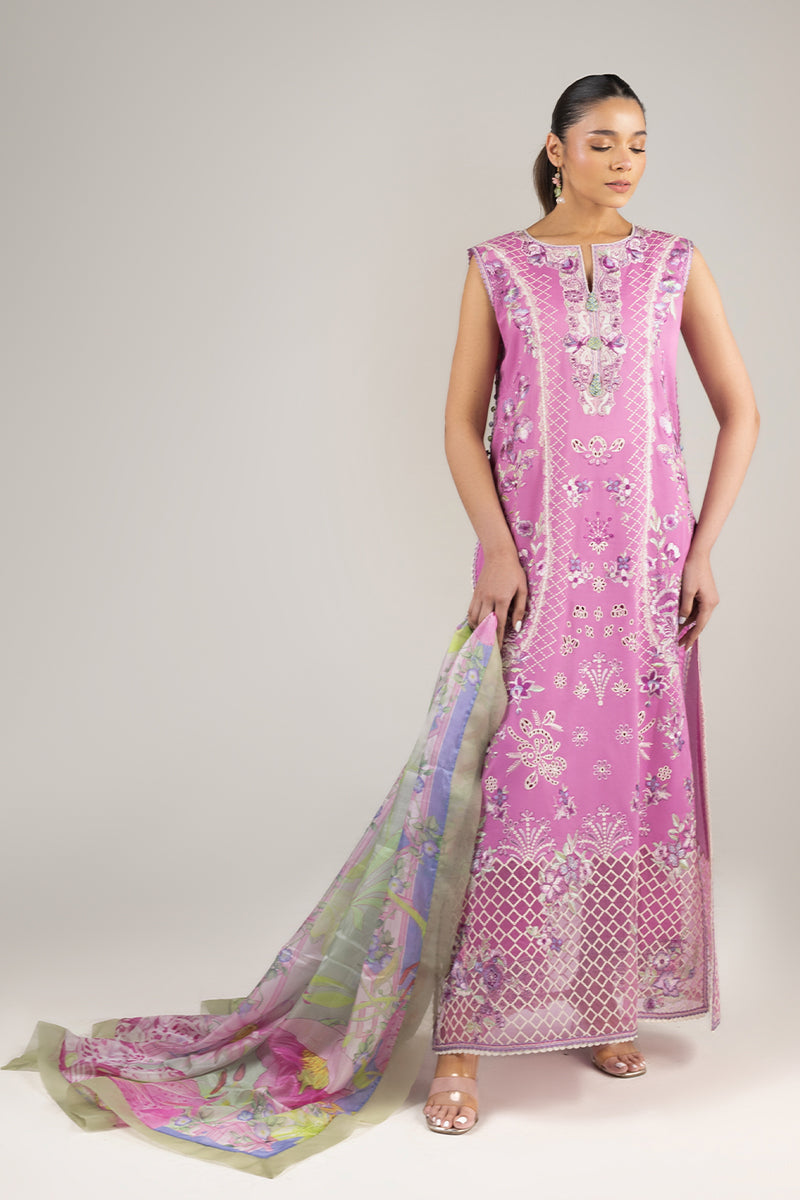 Mushq | Manaram Luxury Lawn 25 | Timeless Wave - Official Mushq stockist in UK - Sakeena London