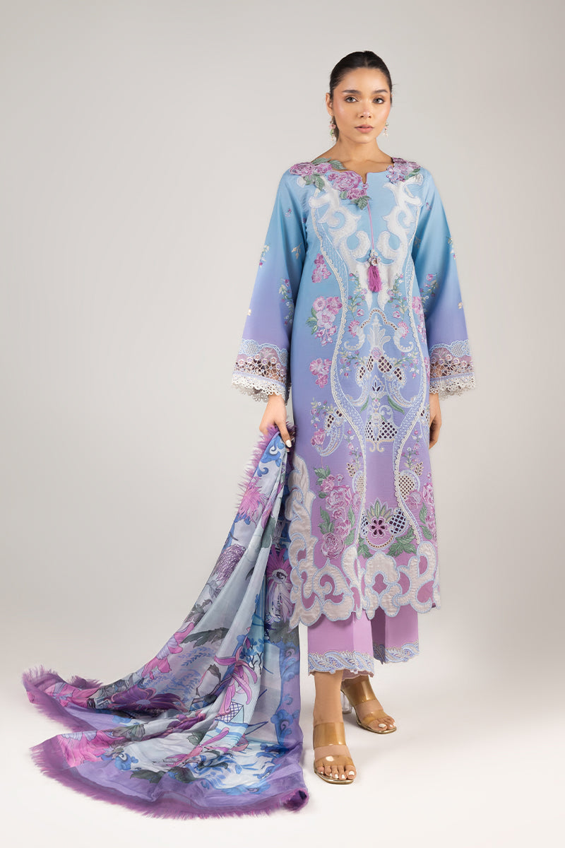 Mushq | Manaram Luxury Lawn 25 | Whispering Melody - Official Mushq stockist in UK - Sakeena London