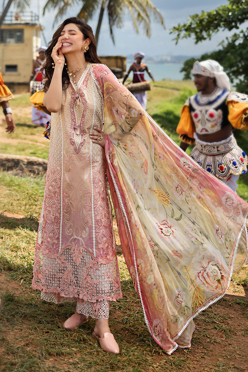 Mushq | Manaram Luxury Lawn 25 | Tranquil Spark - Official Mushq stockist in UK - Sakeena London