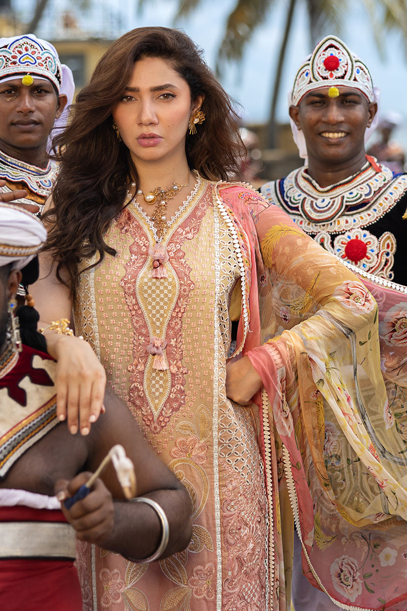 Mushq | Manaram Luxury Lawn 25 | Tranquil Spark - Official Mushq stockist in UK - Sakeena London