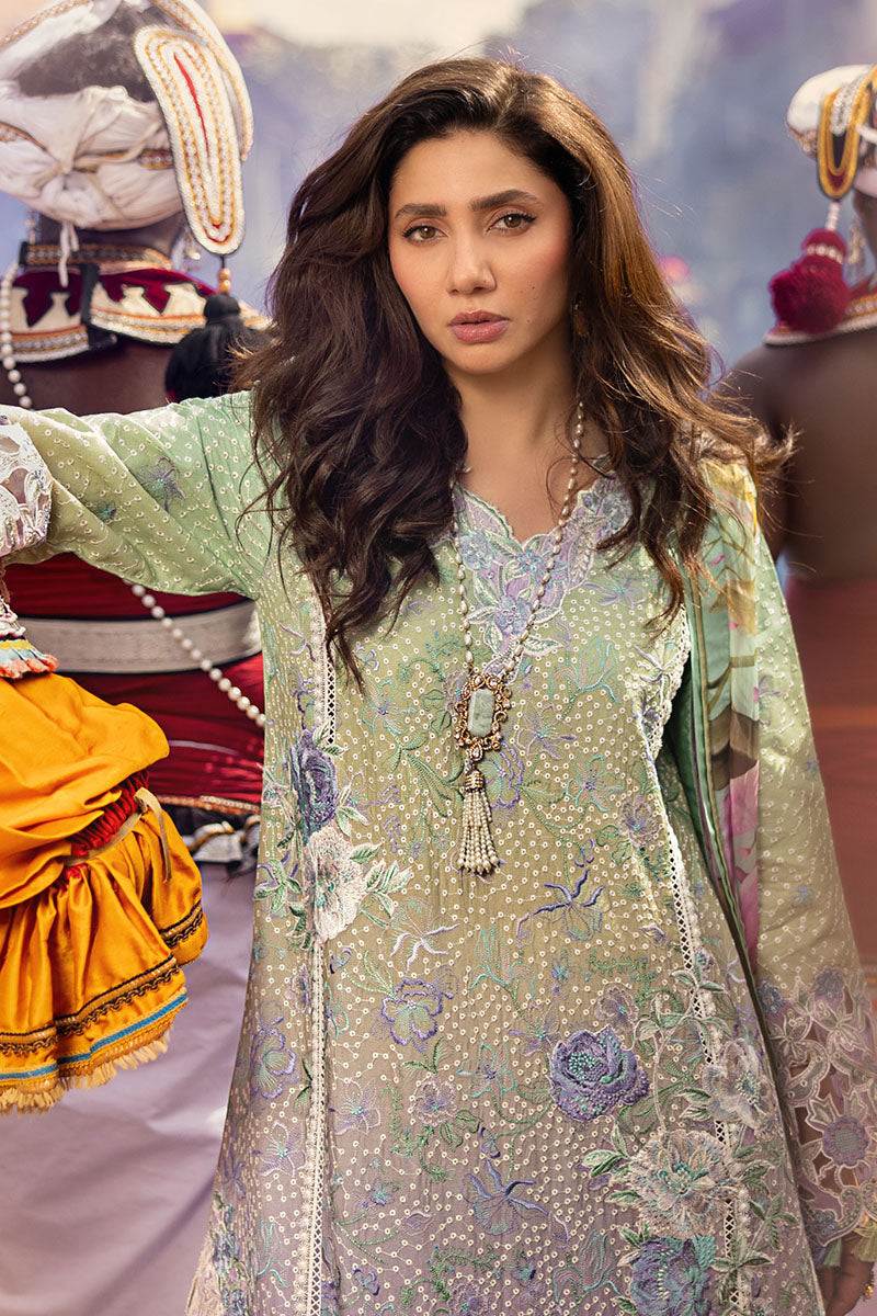 Mushq | Manaram Luxury Lawn 25 | Glittering Grace - Official Mushq stockist in UK - Sakeena London
