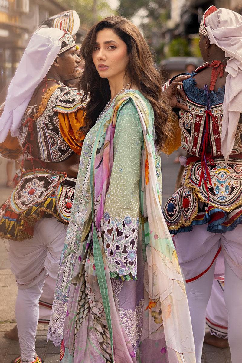 Mushq | Manaram Luxury Lawn 25 | Glittering Grace - Official Mushq stockist in UK - Sakeena London