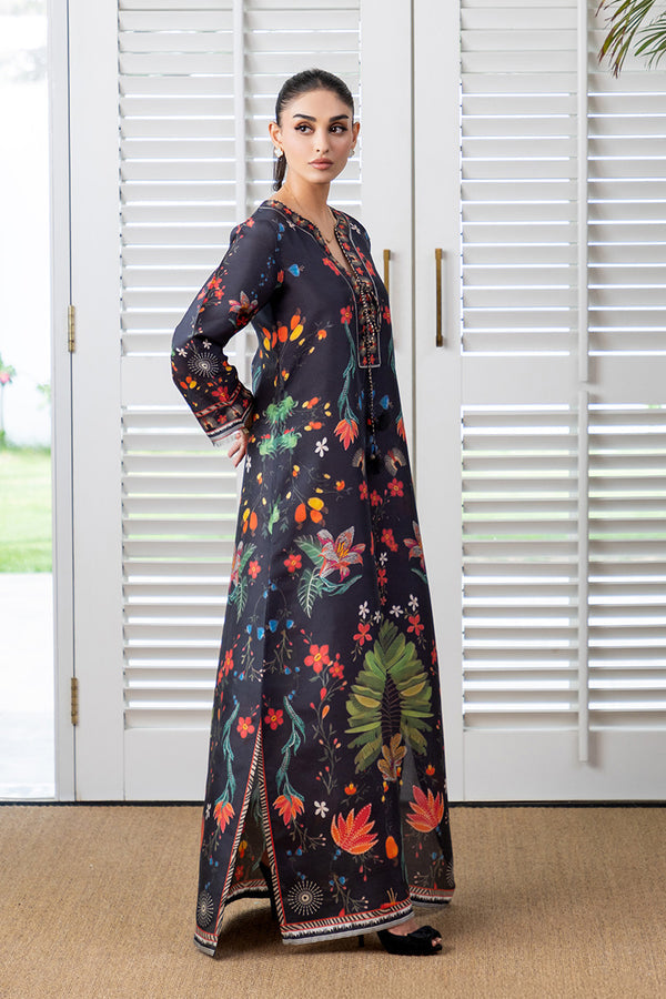 Mina Hassan | Signature Prints | Midnight Chic Kaftan - Official Mina Hassan stockist in UK - Sakeena London