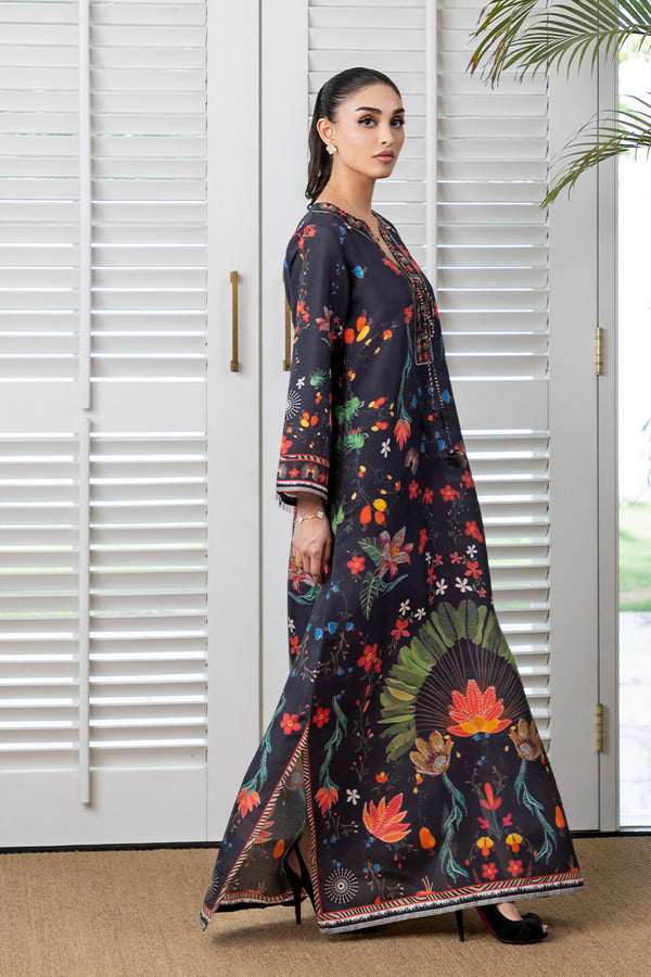 Mina Hassan | Signature Prints | Midnight Chic Kaftan - Official Mina Hassan stockist in UK - Sakeena London