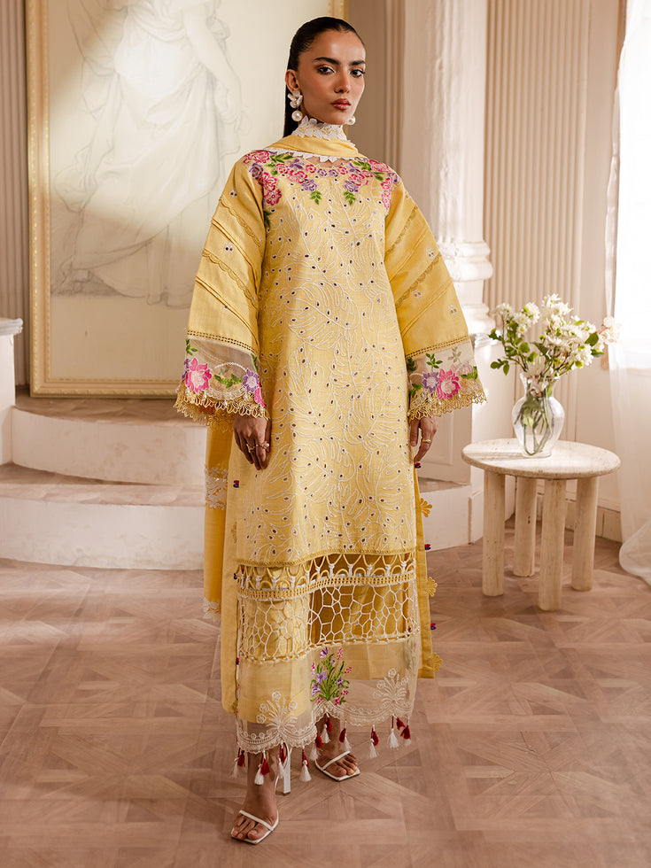 Parishay | Mira Winter | MW-01 | 3 PC Khaddar - Official Parishay stockist in UK - Sakeena London