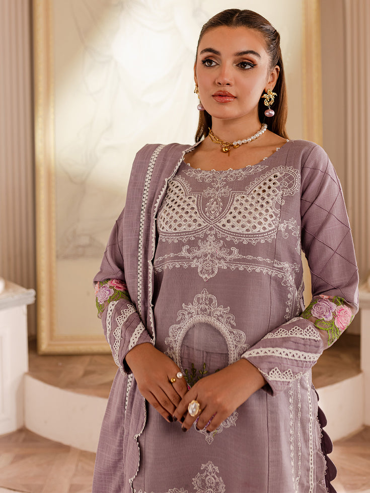Parishay | Mira Winter | MW-04 | 3 PC Khaddar - Official Parishay stockist in UK - Sakeena London