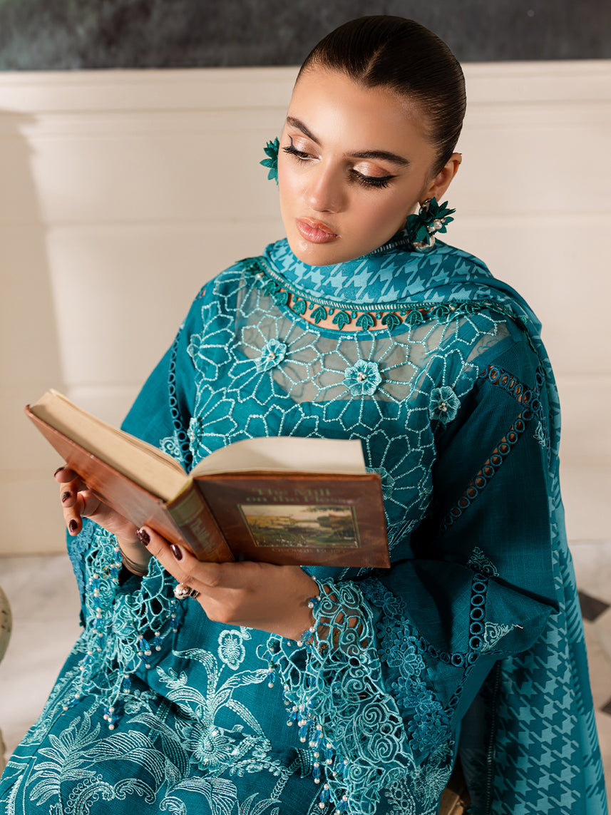 Parishay | Mira Winter | MW-12 | 3 PC Khaddar - Official Parishay stockist in UK - Sakeena London